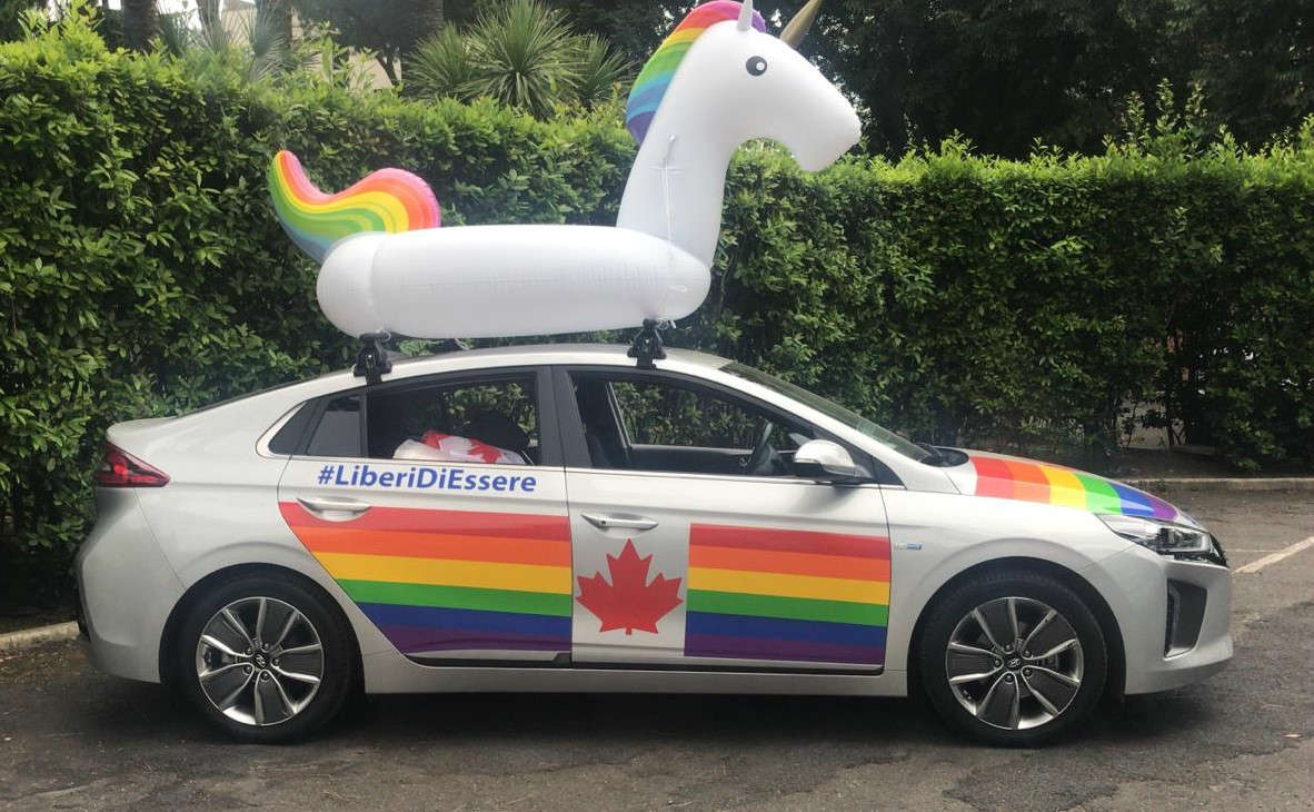 Roma Gay Pride Ambascita Canada