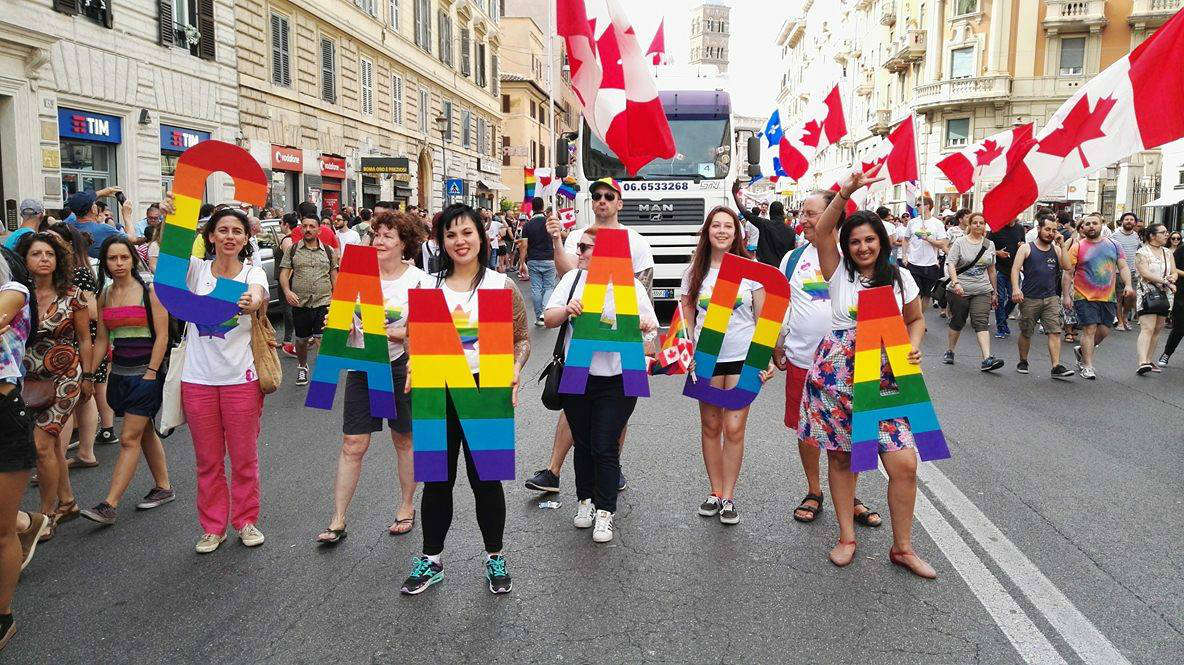 Roma Gay Pride Ambascita Canada