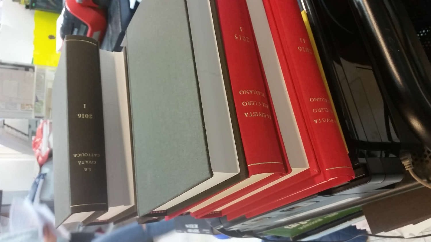 Rilegature in tela incisa per archivio avvocatura