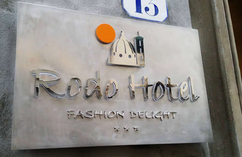 Targa insegna luminosa ferro acciaio