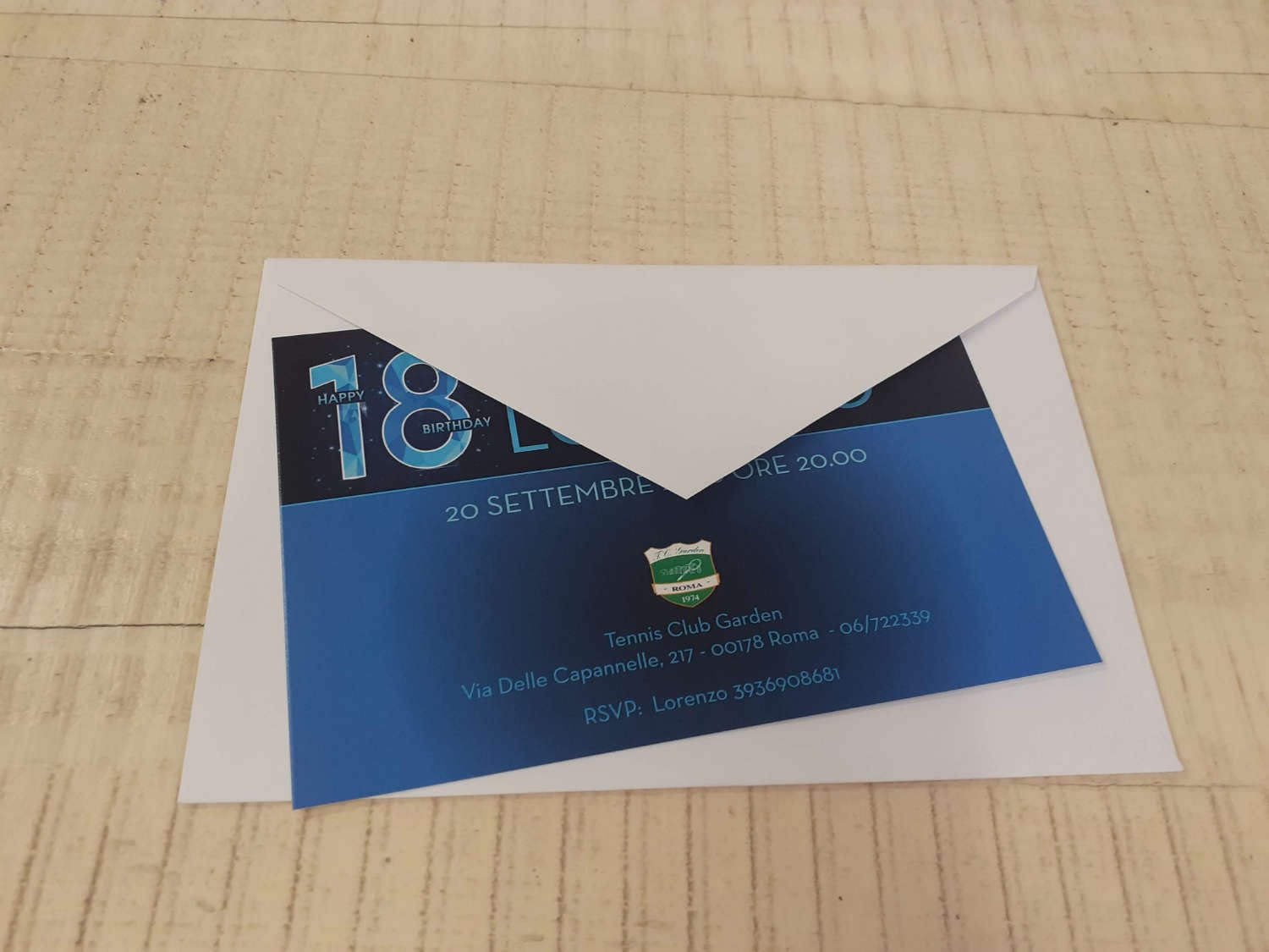 Grafica e Stampa Invito 18 anni