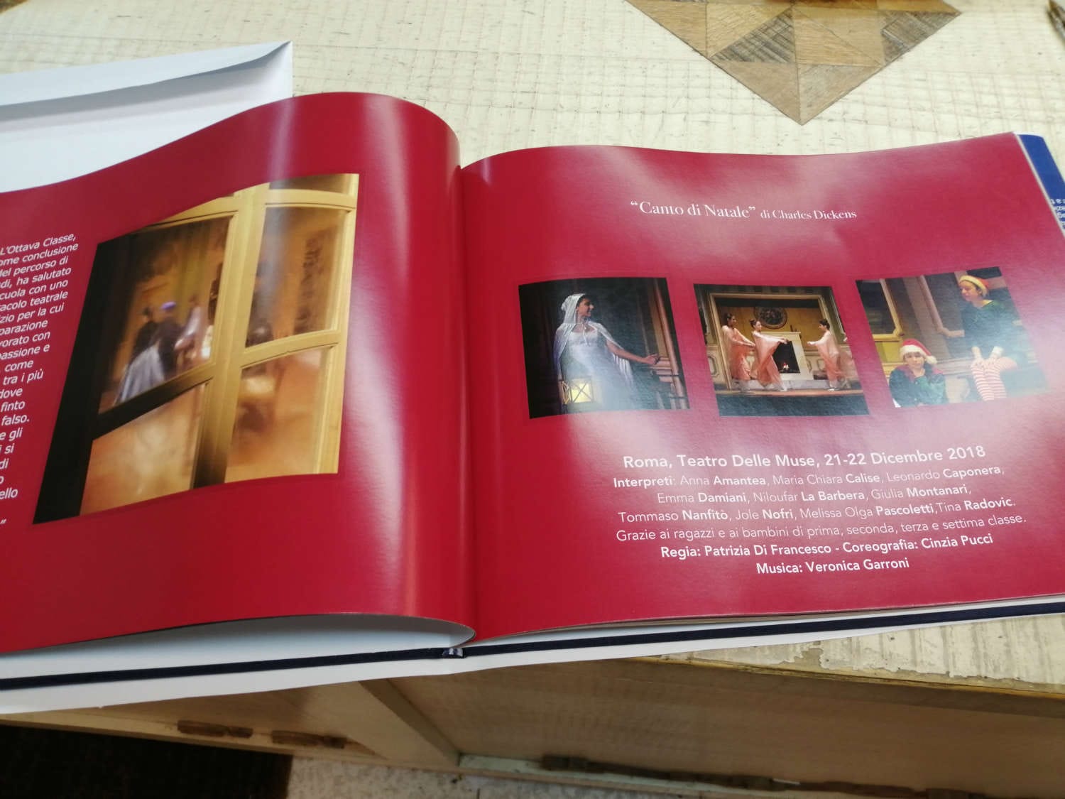 Libro fotografico per spettacolo teatrale